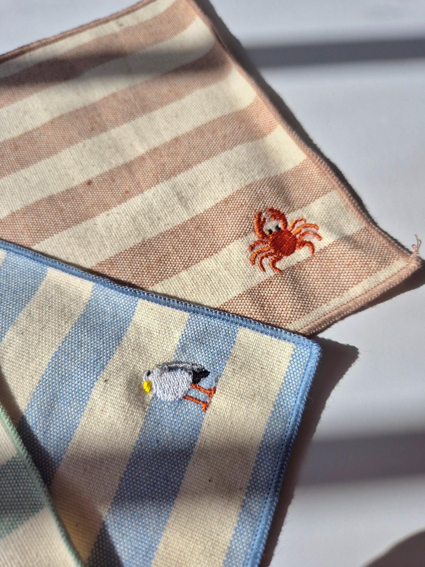 Lot de 4 serviettes cocktail coton L'été