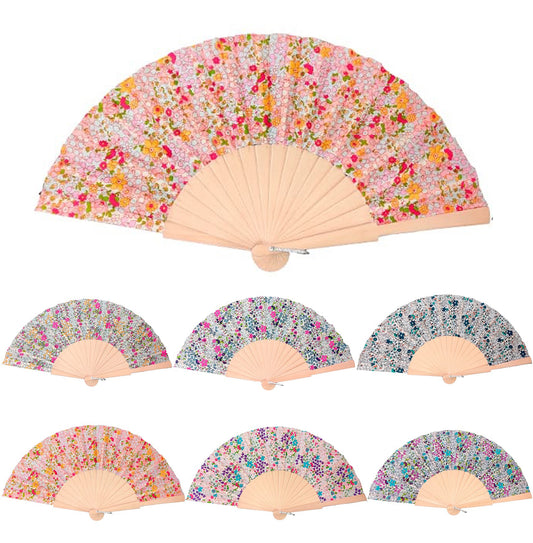 éventail liberty leurs 6 coloris