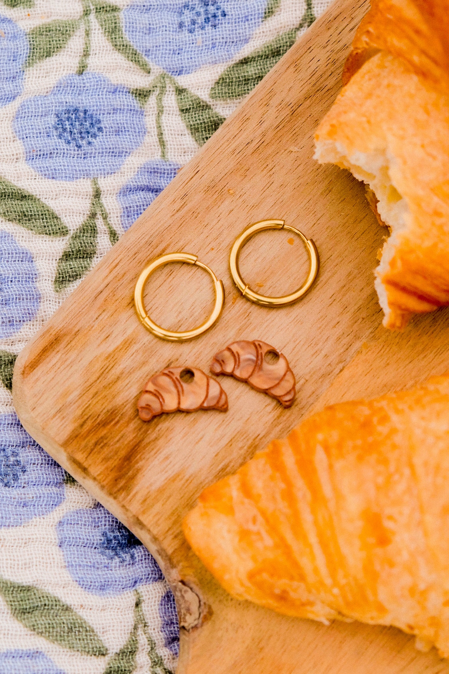 Boucles d'oreilles créoles croissant