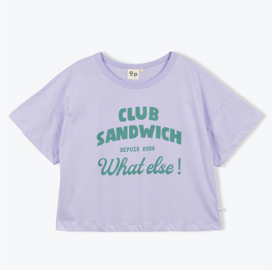 T-shirt Club Sandwich Lila