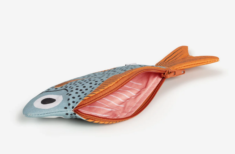 Trousse poisson balayeur bleu orange