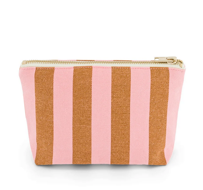 trousse pochette Lola fraise caramel