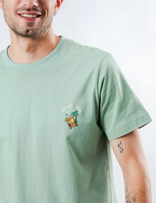 T-shirt homme Jungle Juice vert tendre