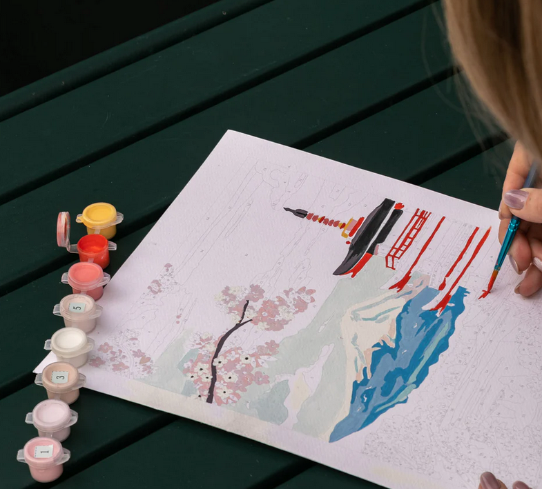 Coffret peinture au numéro Mont Fuji