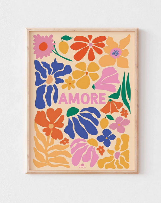 affiche 30x40cm Amore Flowers