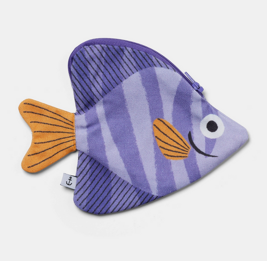 Trousse poisson lune violet