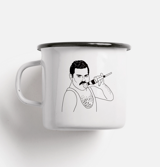 Tasse mug en acier émaillé Freddy Coffee