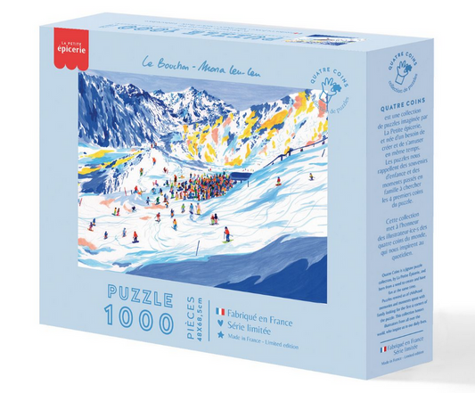 Puzzle 1000 pièces Le bouchon au ski