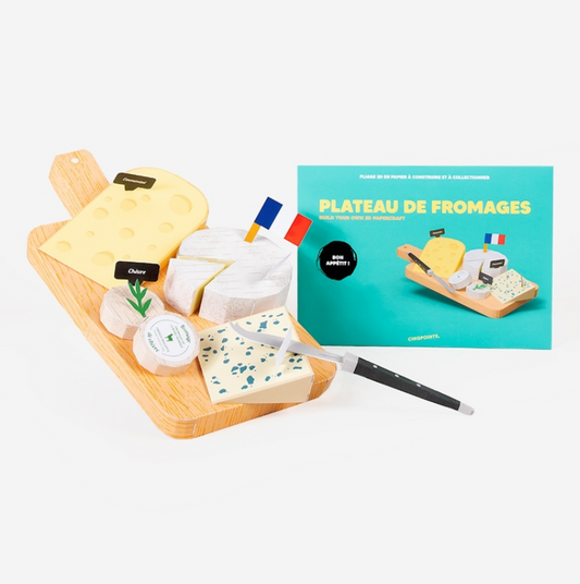 Kit assemblage papier 3D Plateau de fromages