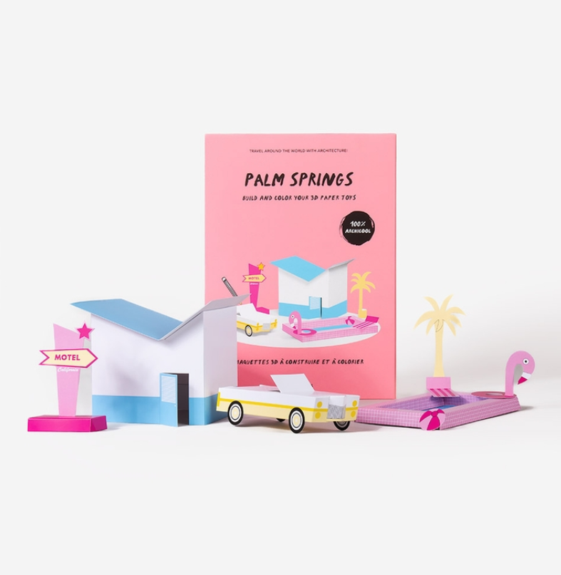 Kit assemblage papier 3D Palm Springs Grand modèle