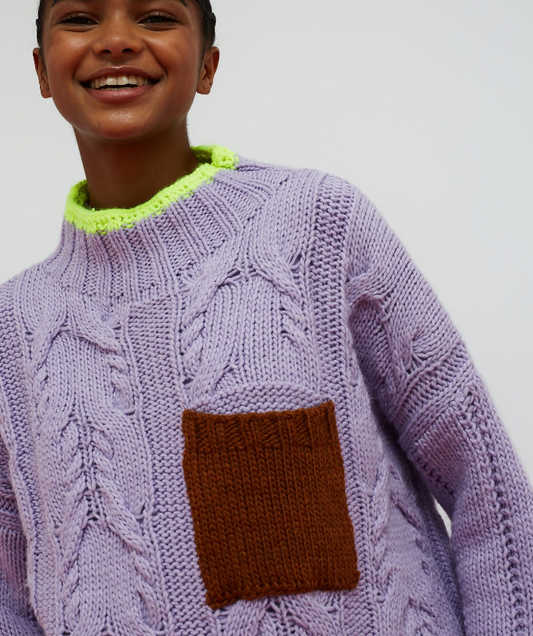 Pull Waffle lila