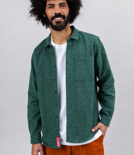 Surchemise flanelle Pizza vert ou chocolat