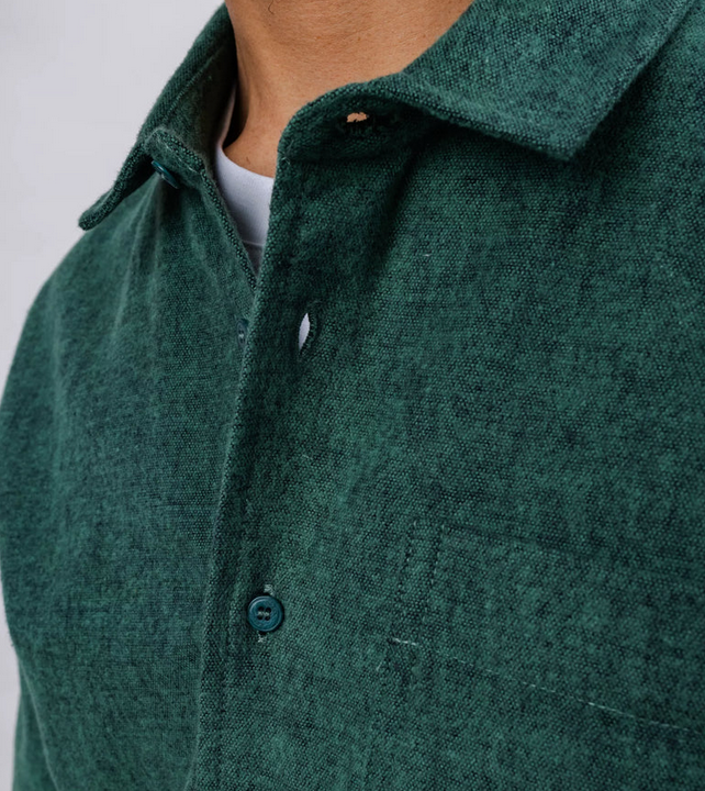 Surchemise flanelle Pizza vert ou chocolat