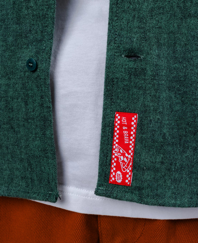 Surchemise flanelle Pizza vert ou chocolat