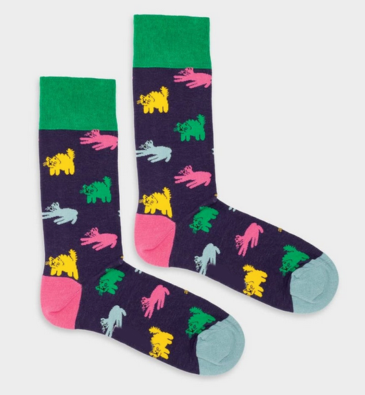Chaussettes color cats / 2 pointures