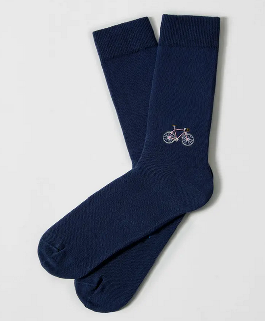 Chaussettes 41-46 Vélo brodé