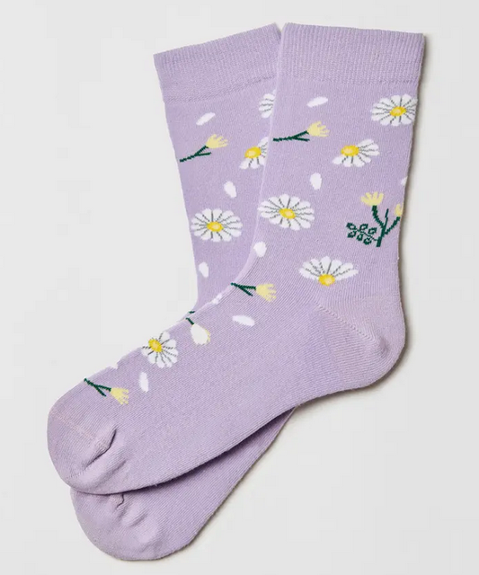 Chaussettes 36-40 Daisy lila