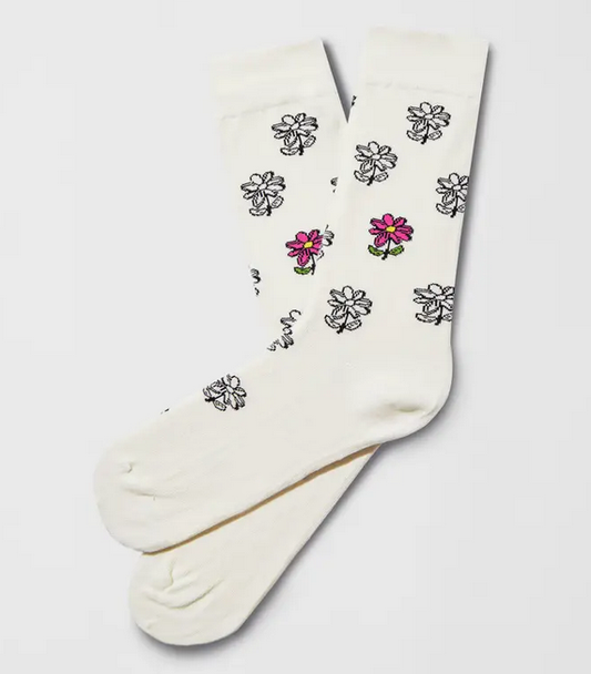 Chaussettes 36-40 Flower
