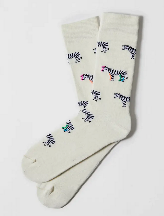 Chaussettes 36-40 Zèbres