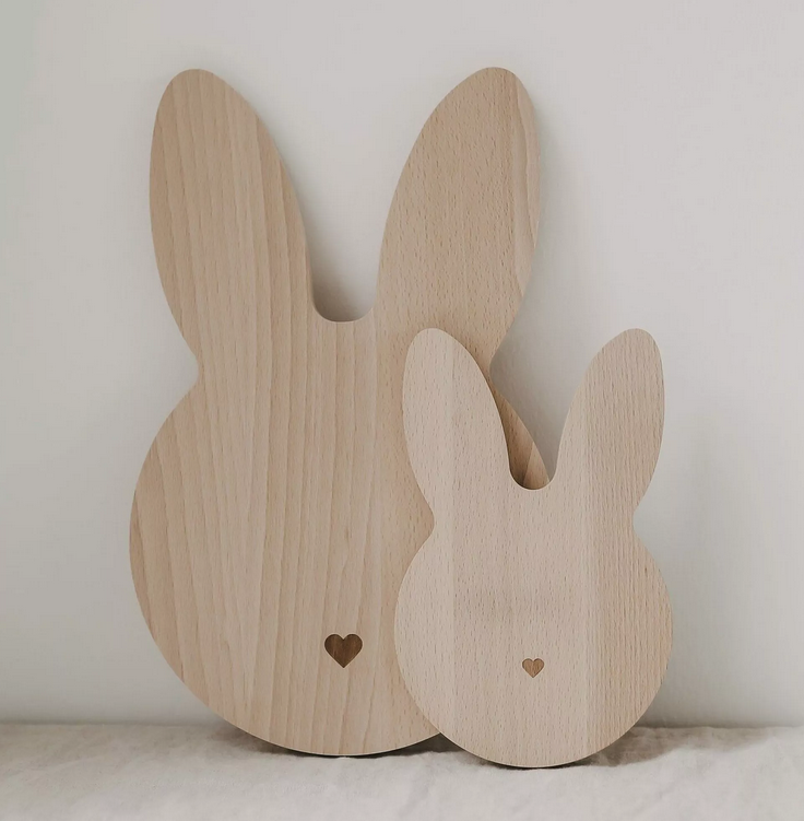 Planche à découper ou présenter Lapin / 2 formats