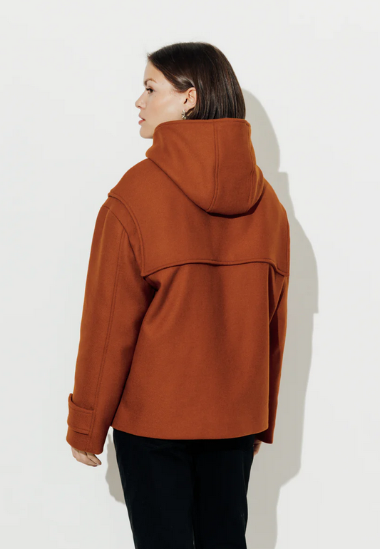 Manteau Brooklyn Laine 78% cognac