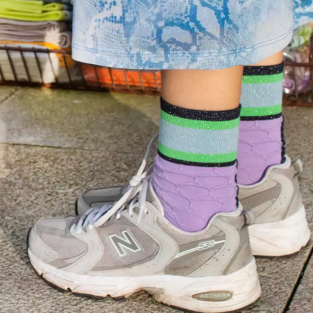 Chaussette Mermaid lila