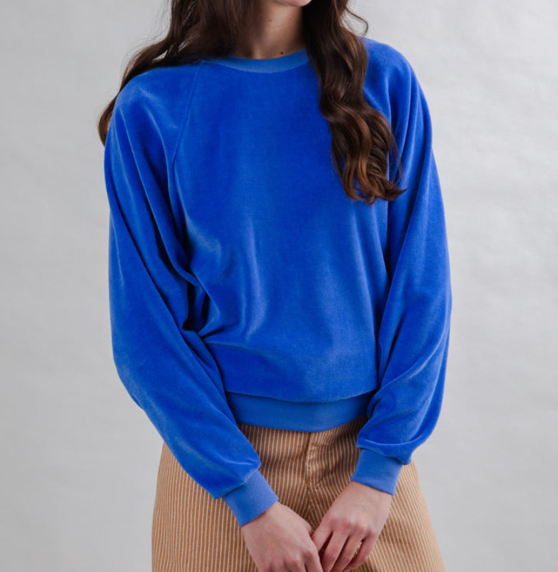 Sweat klein blue Velvet