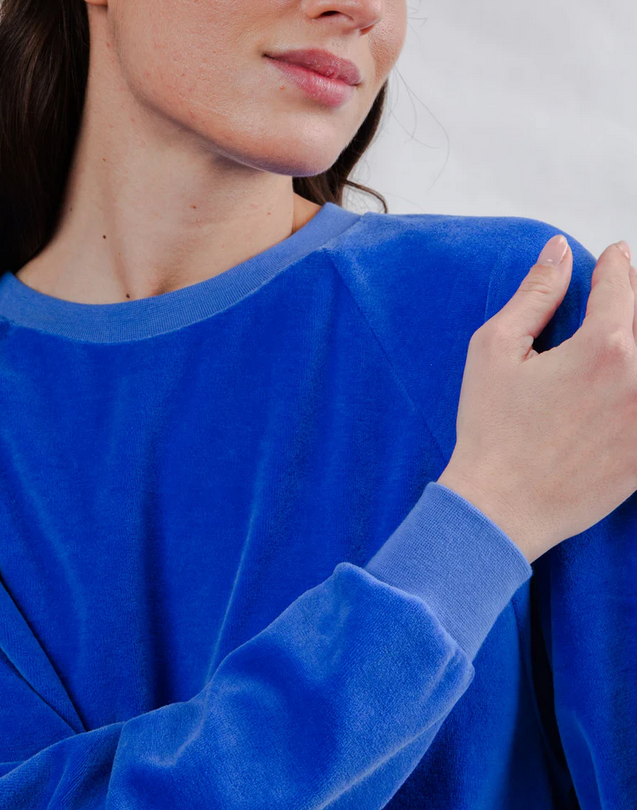 Sweat klein blue Velvet