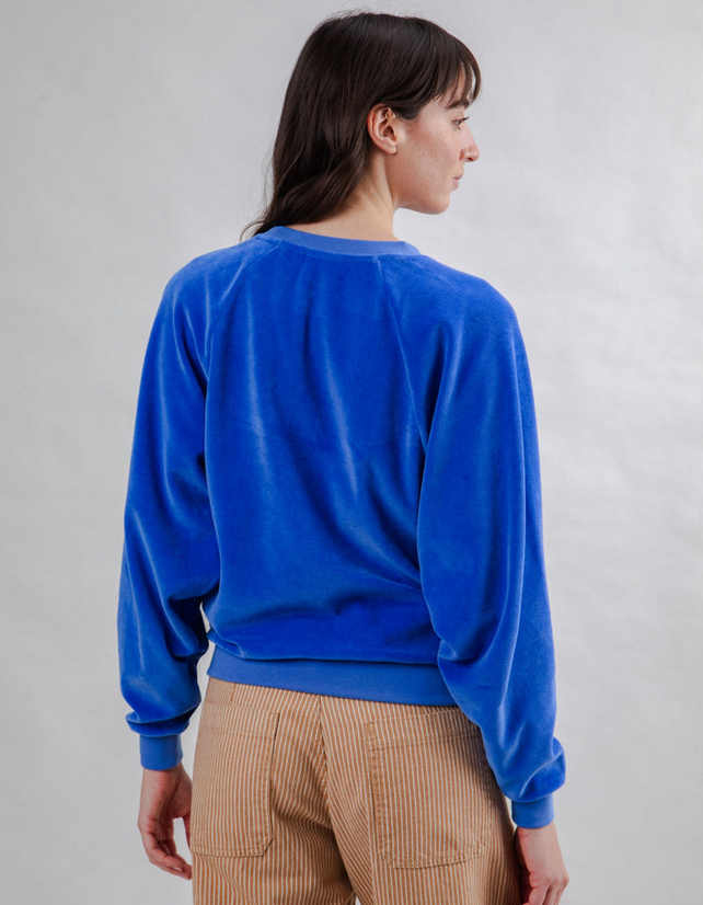 Sweat klein blue Velvet