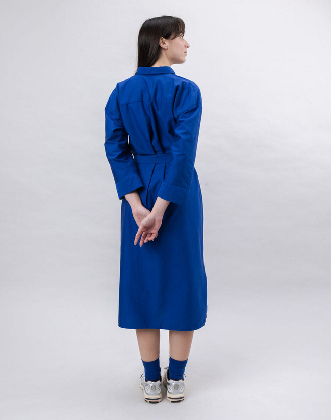 Robe chemise bleu Klein