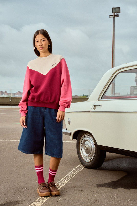 Sweat Max bordeaux rose