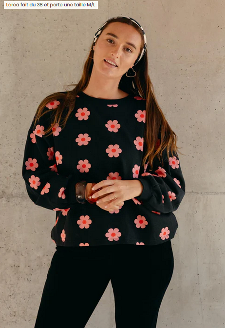 sweat flower power 100% coton bio