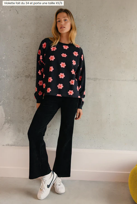 sweat flower power 100% coton bio