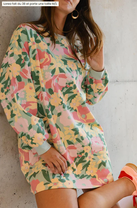 Robe sweat Allamanda 100% coton bio