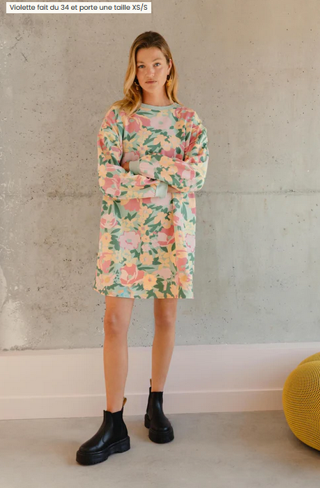 Robe sweat Allamanda 100% coton bio