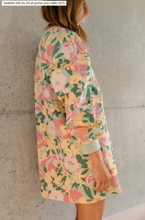 Robe sweat Allamanda 100% coton bio