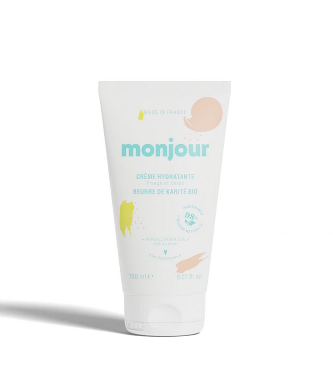 Crème hydratante visage et corps Monjour - famille - dès la naissance