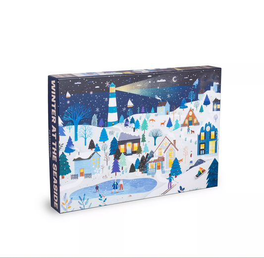 Puzzle 1000 pièces Winter At The Seaside Laura Lhuillier