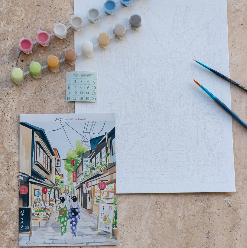 Kit coffret peinture au numéro - Kyoto