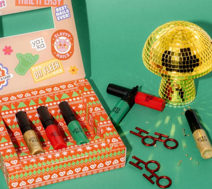 Coffret vernis à ongles nail art 2en1 - Noël + 1 porte clé offert