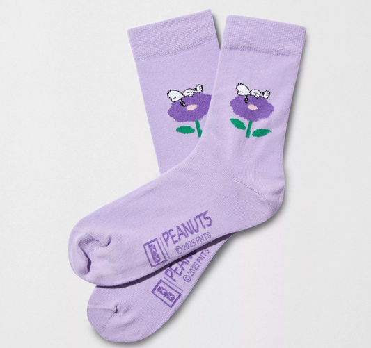 Chaussettes 36-40 Snoopy fleur