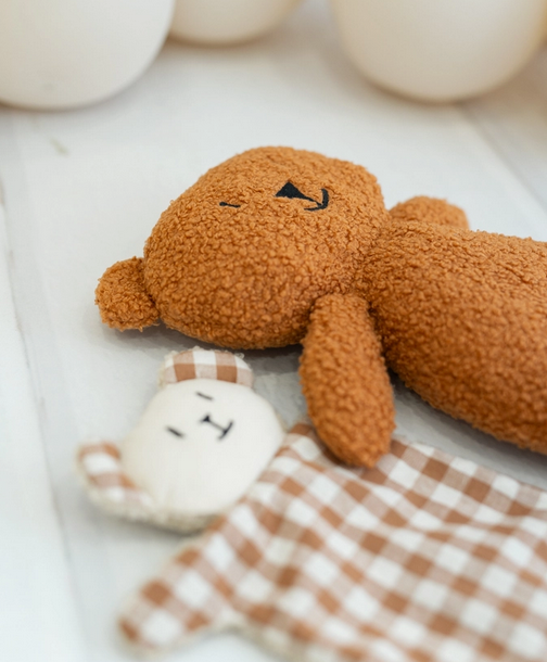 Ourson en peluche caramel
