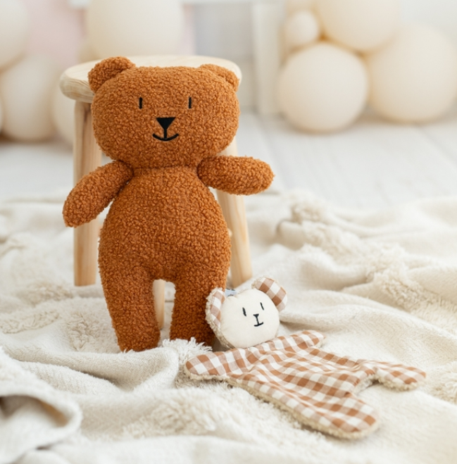 Ourson en peluche caramel