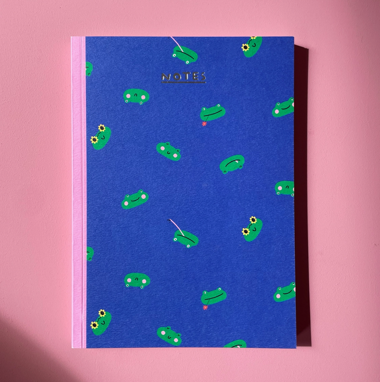 Carnet Grenouilles A5 - pages blanches