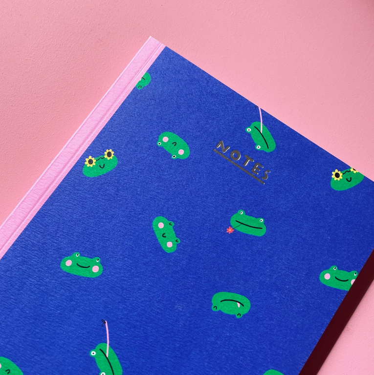 Carnet Grenouilles A5 - pages blanches