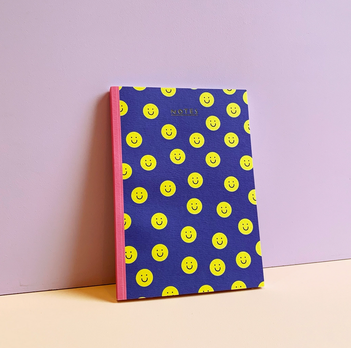 Carnet Smiley A5 - pages blanches