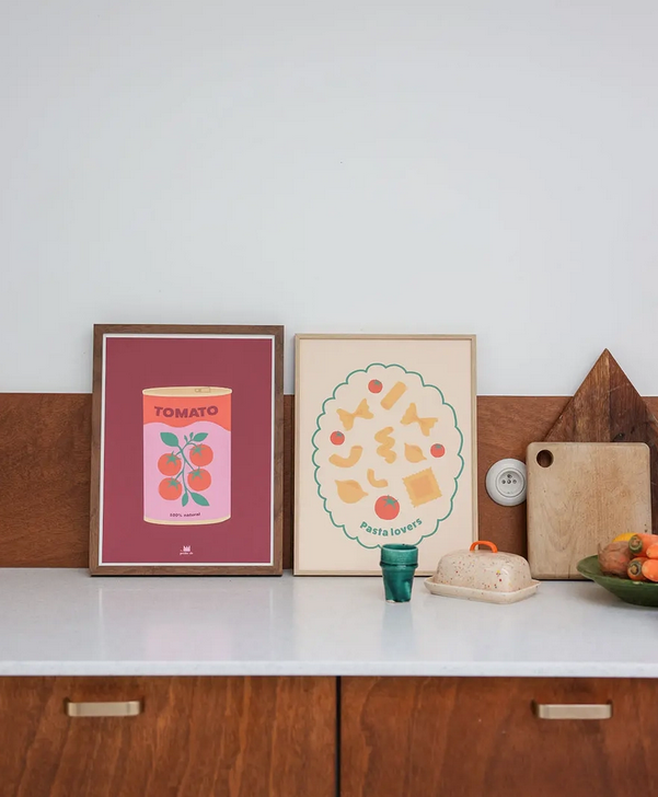 affiche 30x40cm Pasta lovers