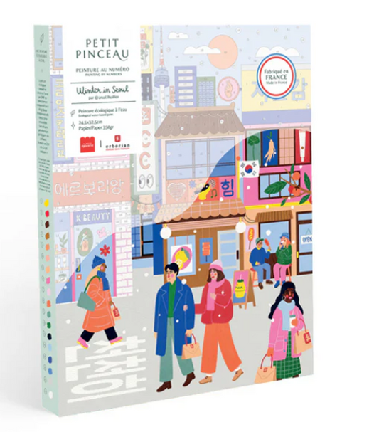 Coffret peinture au numéro - Winter in Seoul