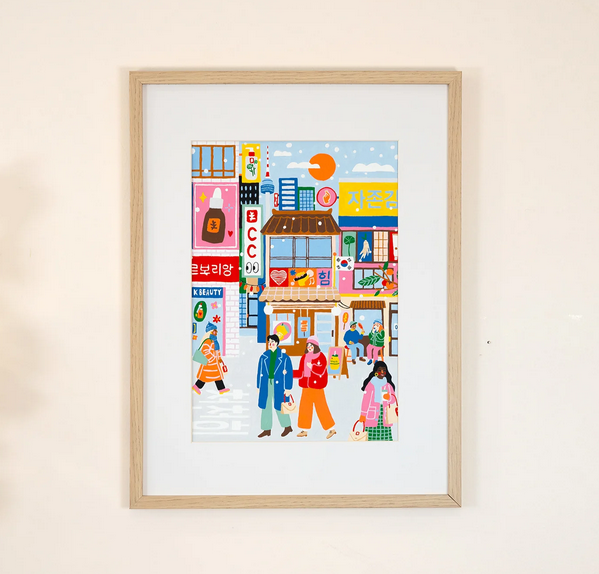 Coffret peinture au numéro - Winter in Seoul