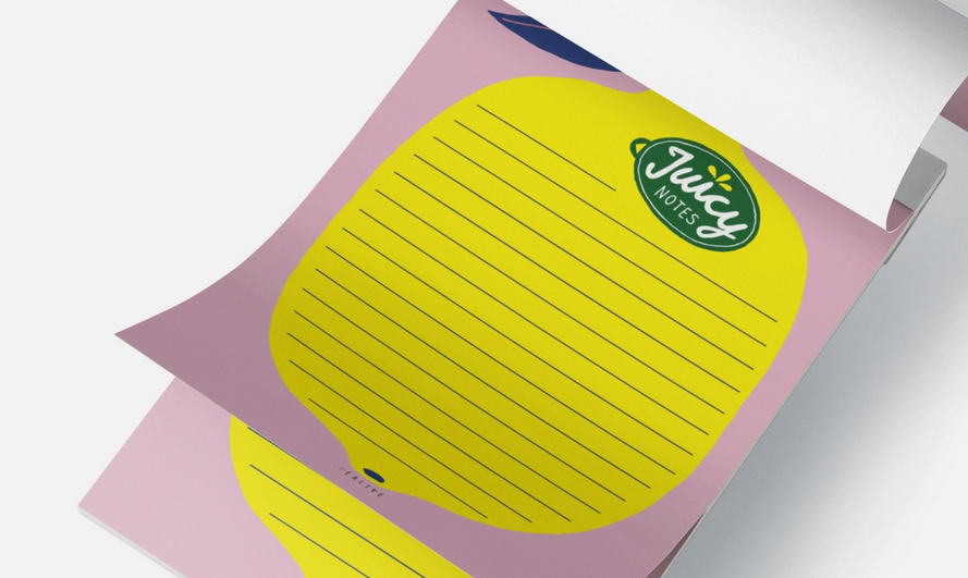 Bloc note A5 Juicy notes - citron
